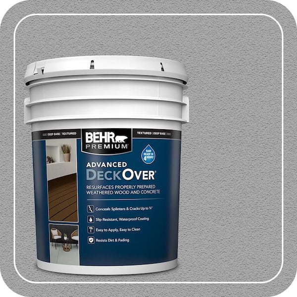 5 gal. #SC-365 Cape Cod Gray Textured Solid Color Exterior Wood and Concrete Coating
