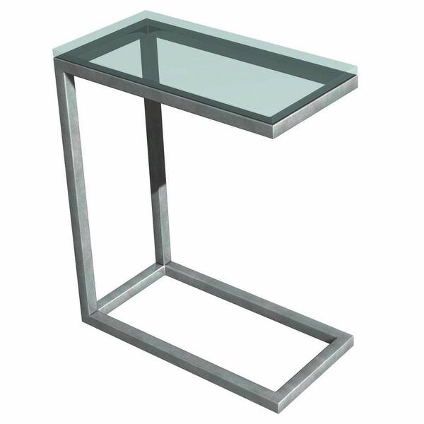 Tag Soho Silver Glass Top End Table