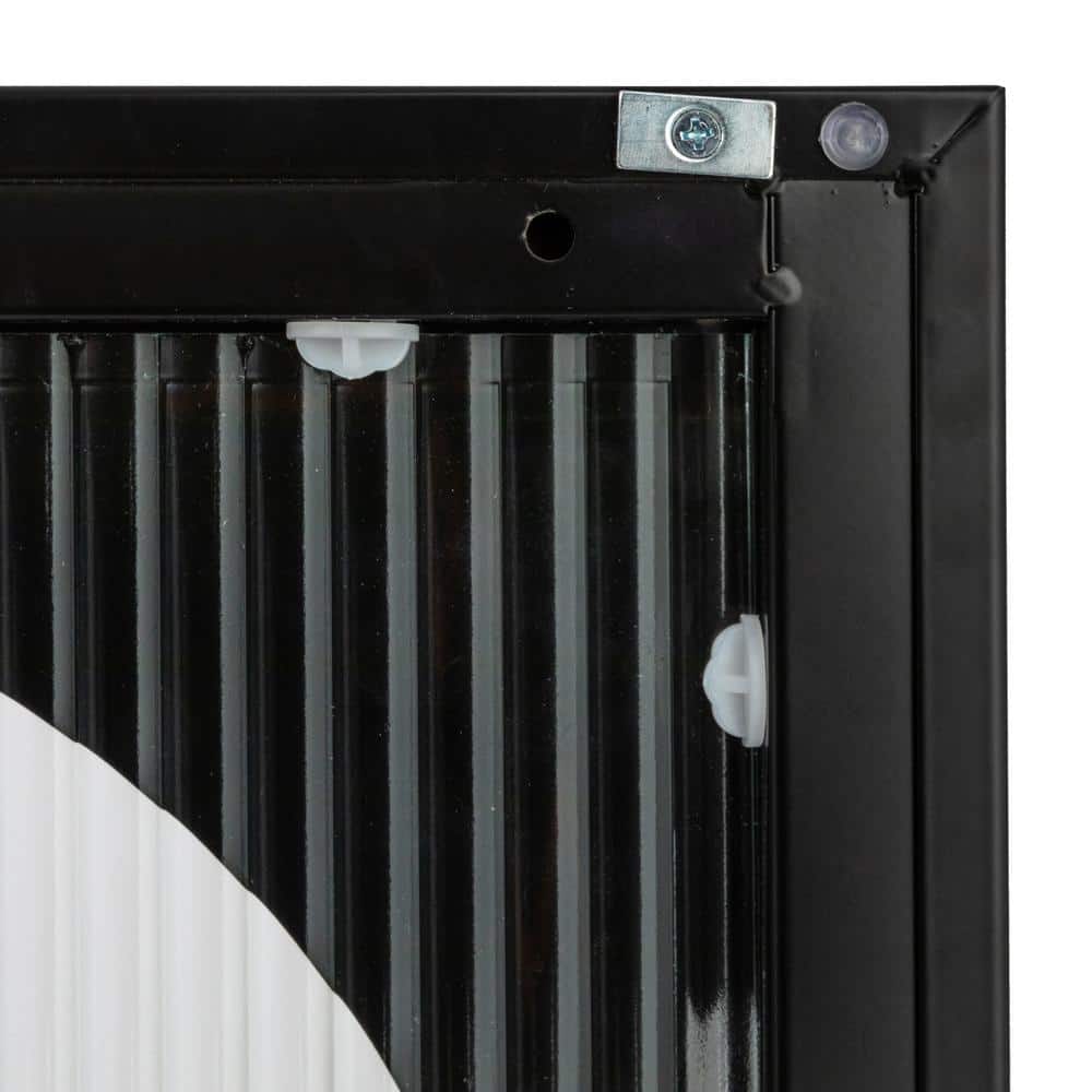 Solstice Tall Black Metal Accent Cabinet with Adjustable Shelves