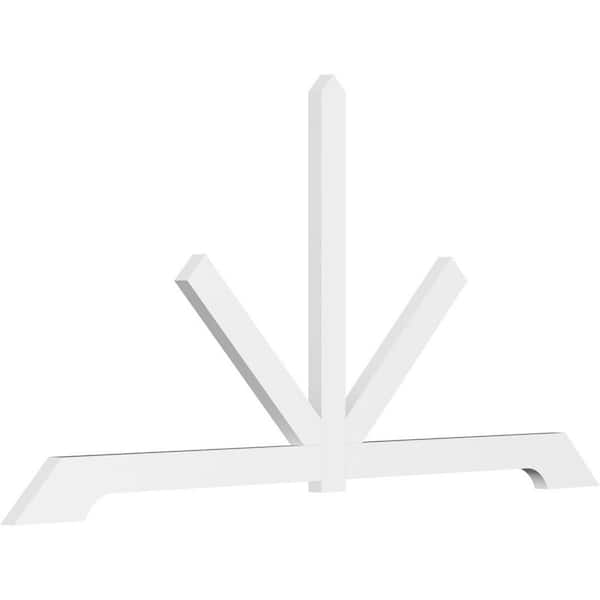 Ekena Millwork Vanguard 96 in. W x 48 in. H x 2 in. D Signature Polyurethane Bracket
