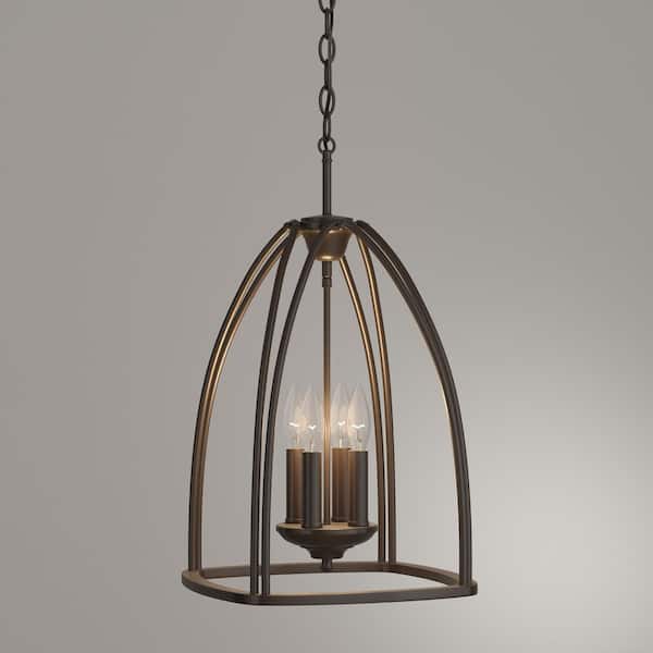 Progress Lighting Tally 4-Light Antique Bronze Transitional Chandelier