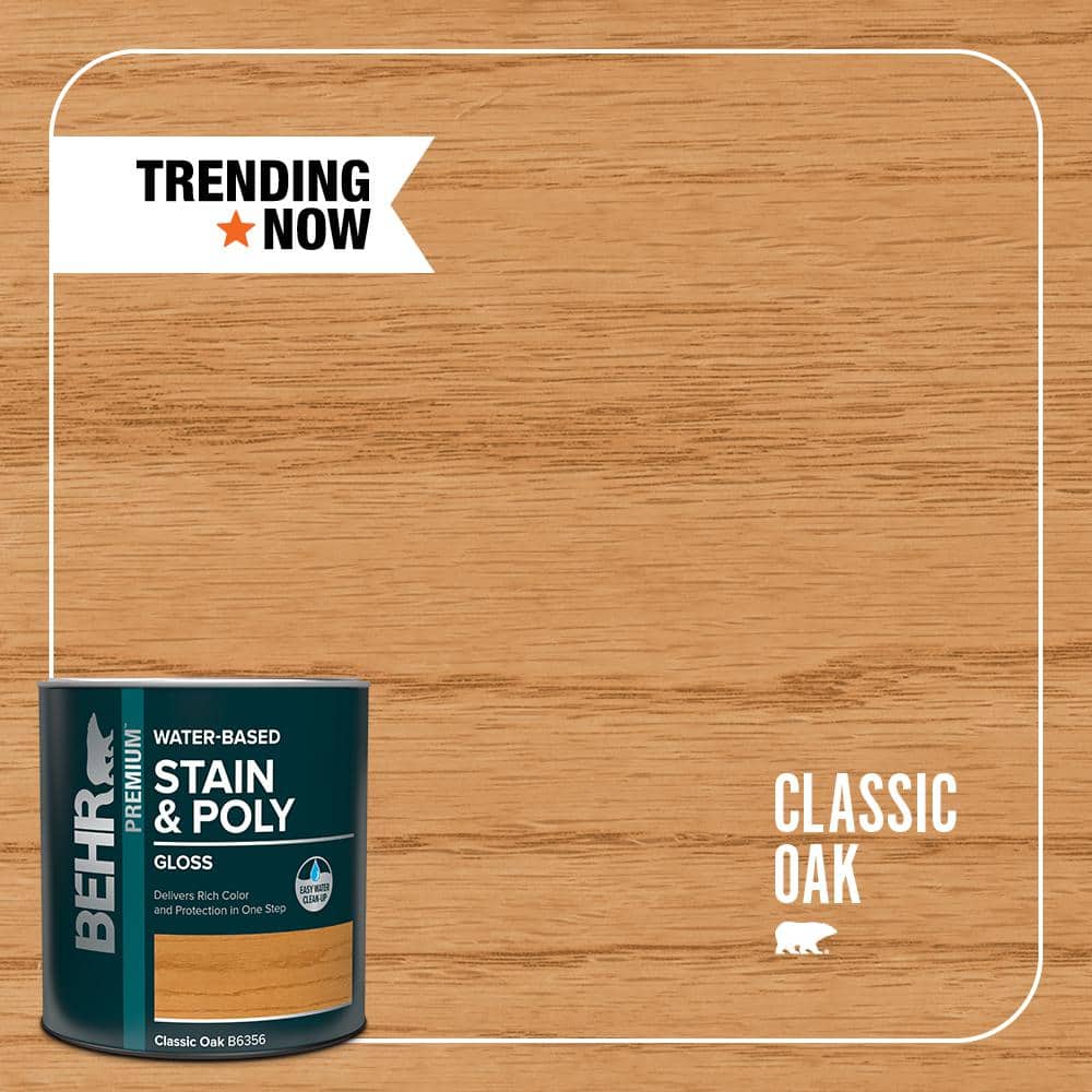 1 qt. #TIS-356 Classic Oak Gloss Semi-Transparent Water-Based Interior Stai
