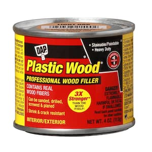 Plastic Wood 4 oz. Light Oak Solvent Wood Filler (12-Pack)