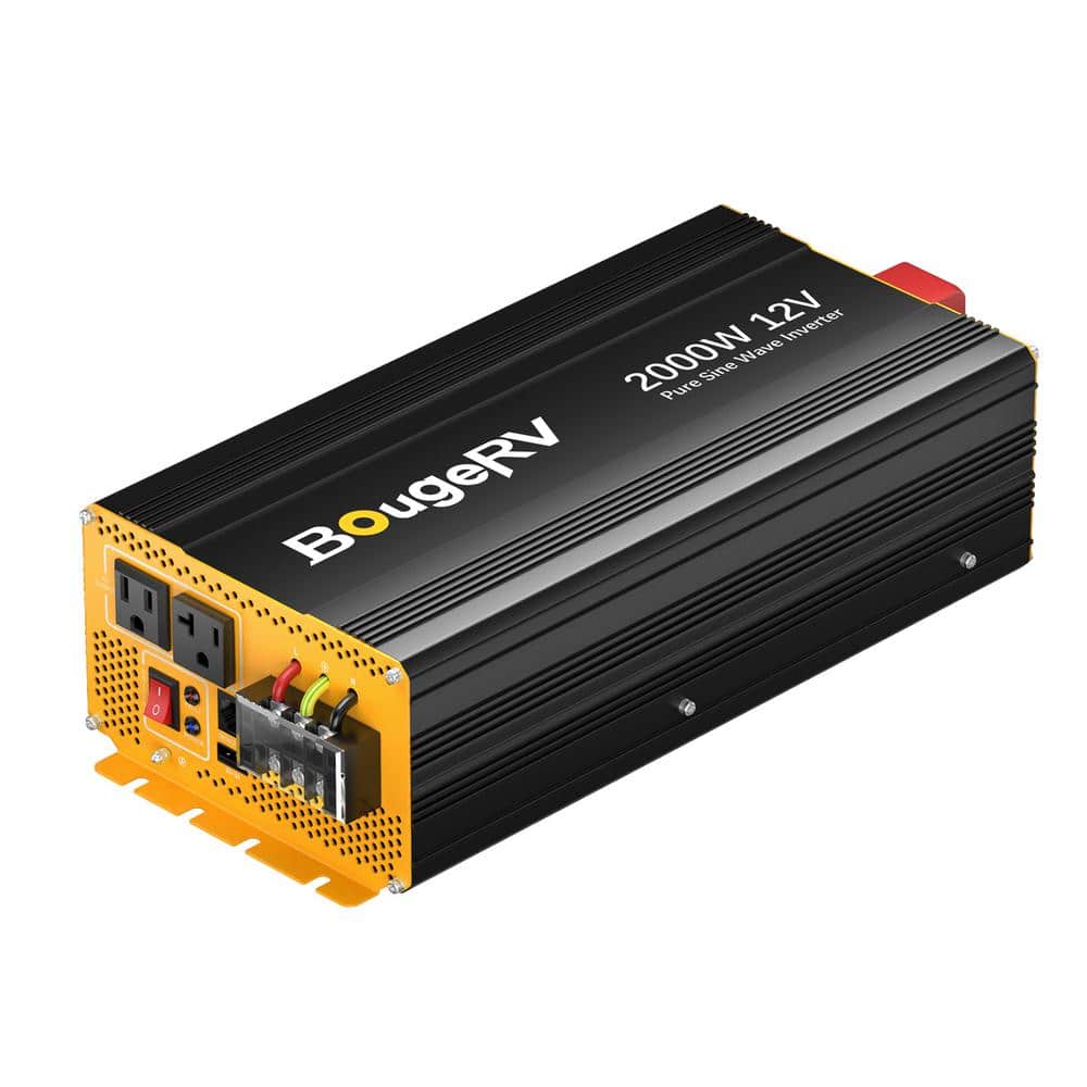 2000-Watt Pure Sine Wave Inverter, Fully 2000-Watt Output, Built-in Bluetoo