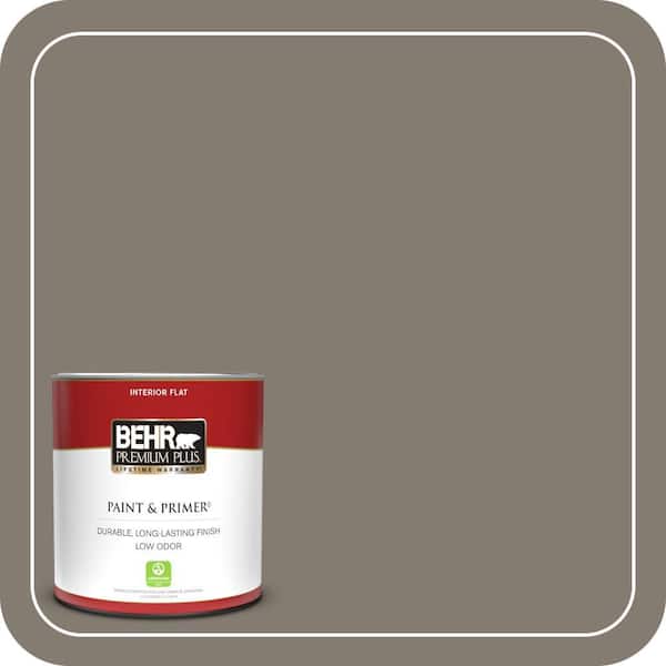 BEHR PREMIUM PLUS 1 qt. #PPF-53 Winding Path Flat Low Odor Interior Paint & Primer