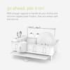 simplehuman Compact Dish Rack in White Plastic KT1104 - The Home Depot