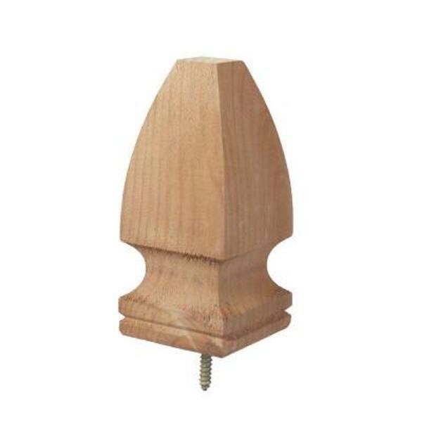 Unbranded 3.5 in. x 3.5 in. x 4 in. Treated Pine Finial Gothic