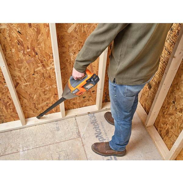 RIDGID - 18V Cordless Hand Vacuum Kit with 2.0 Ah Battery and Charger