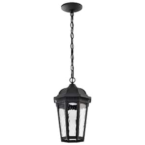 East River 1-Light Matte Black LED Outdoor Pendant Light with SMART and Tunable White