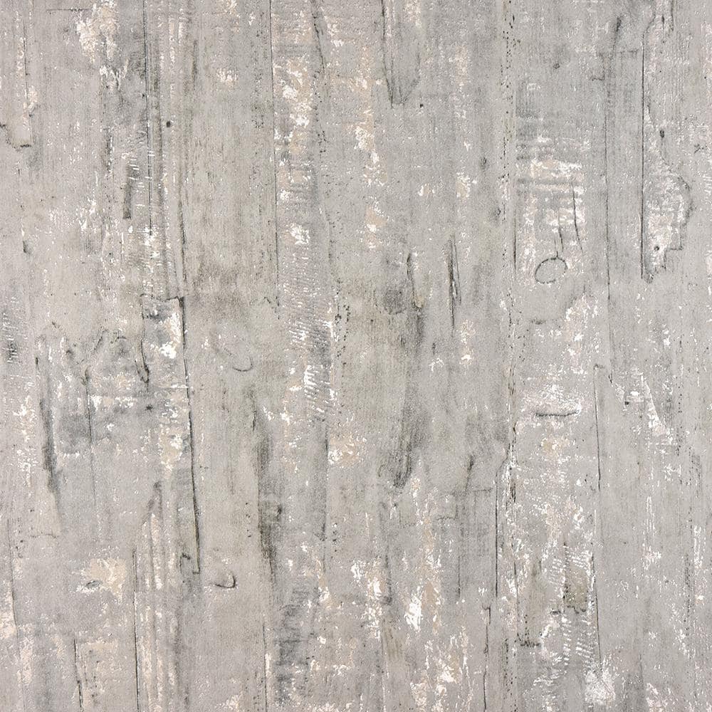 Lindens Grey Wood Paper Strippable Roll (Covers 57.8 sq. ft.)