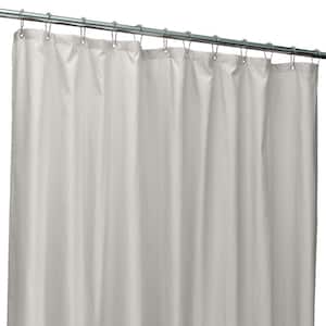 Zenna Home 54 in. W x 78 in. H White Recycled Cotton 100% Waterproof  Stall-Sized Fabric Shower Curtain Liner with Anti-Draft Clips  72674y54x78YWHT - The Home Depot