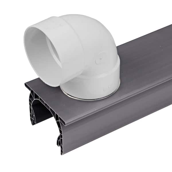 Fortress Building Products 5.4-in x 1.5-in Black Sand Aluminum Angle Adapter