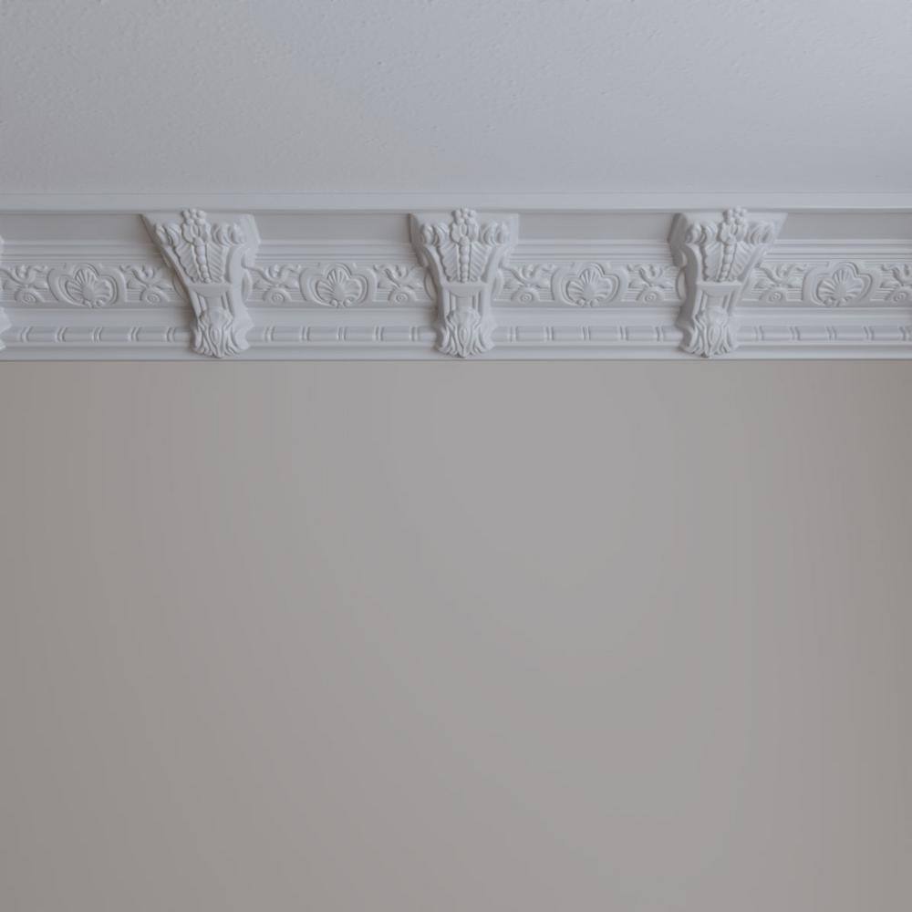 Monique 94.5" White Polyurethane Crown Moulding