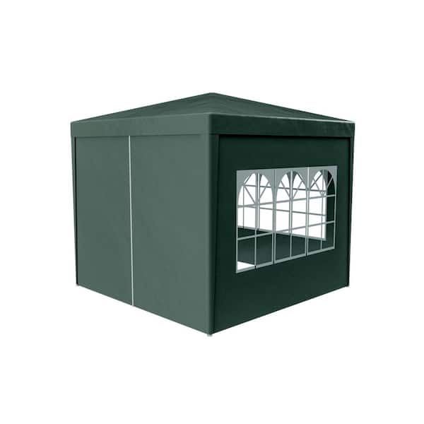 10 ft. x 10 ft. Green Outdoor Pop Up Gazebo Canopy Tent with 4 Removable Walls for Outdoor Events, Barbecues and Camping