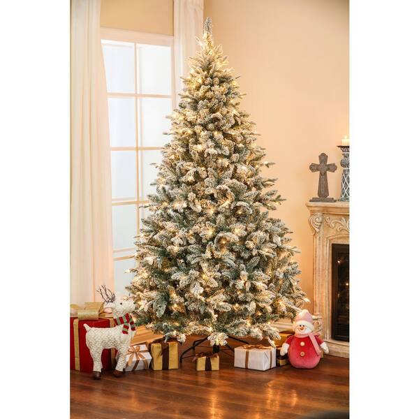 7ft Flocked Christmas Tree atelieryuwa.ciao.jp