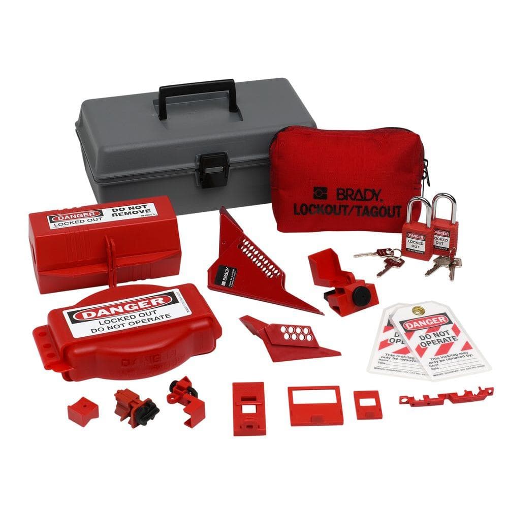 Brady Electrical Lockout Toolbox Kit Includes Safety Padlocks and Tags ...