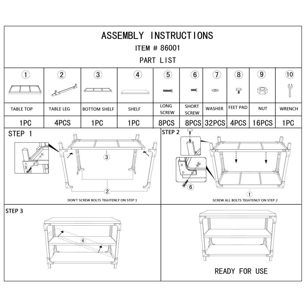 Brown Industrial Wood and Metal 3-Tier Console Table with Storage
