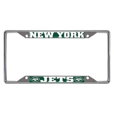 NFL - New York Jets Chromed Stainless Steel License Plate Frame