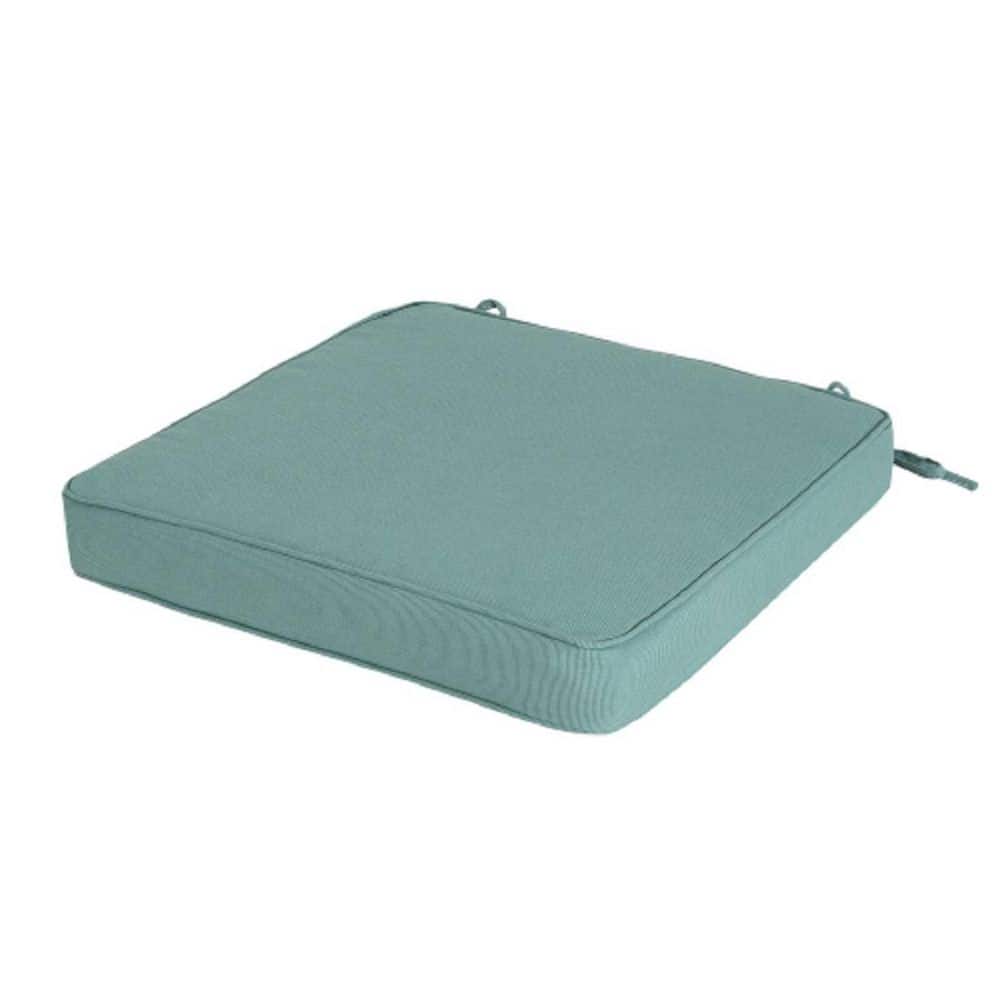 Teal Square Outdoor Dining Chair Cushion with Waterproof Fabric price history on PriceWatchPro