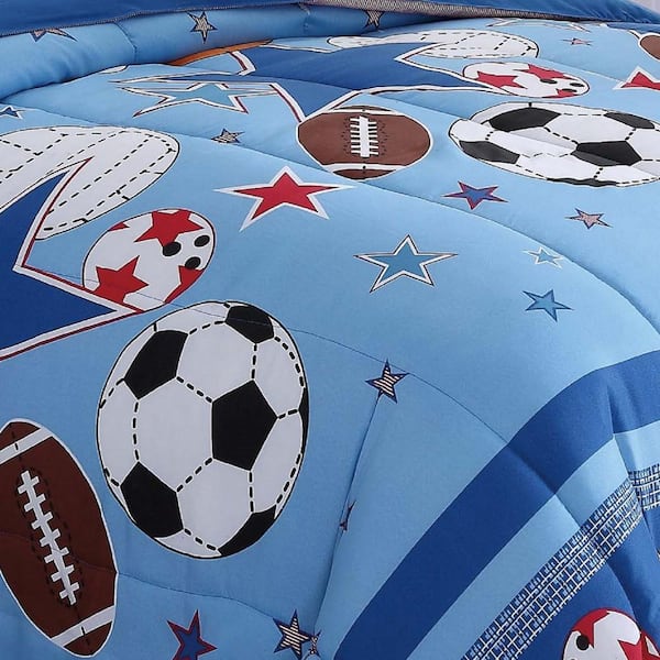 Blue Sports Comforter Set