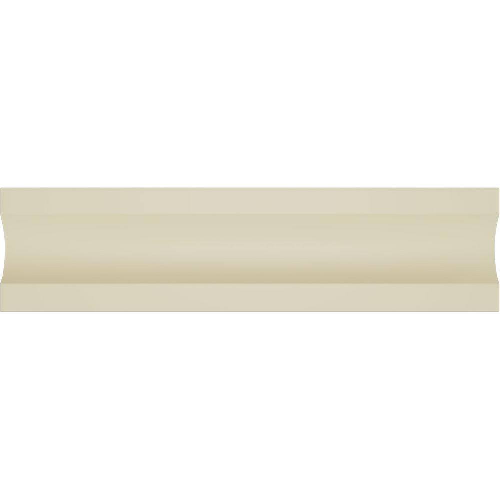 Gray Primed Polyurethane Geometric Panel Moulding Sample