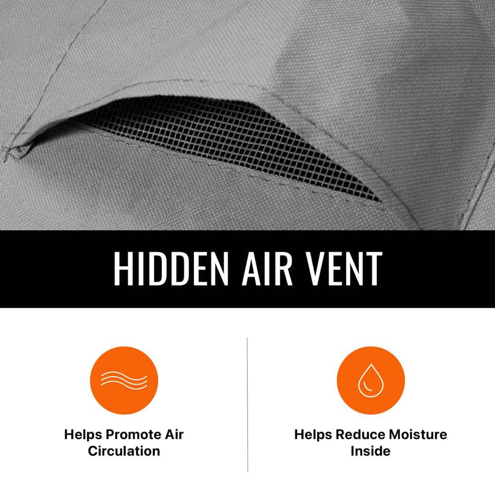 Gray Heavy Duty Weather Resistant Outdoor Patio Chair Cover