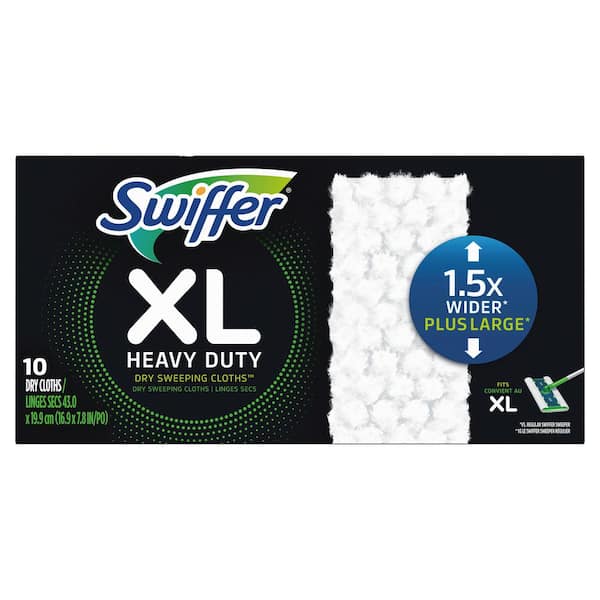 Swiffer XL Heavy-Duty Dry Sweeping Cloths Refill (10-Count)