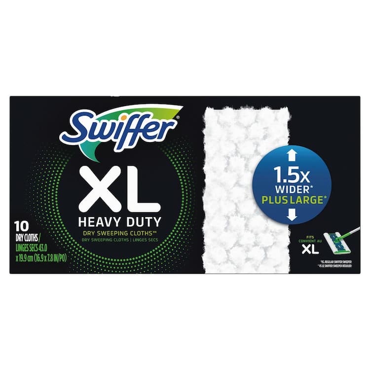 Swiffer XL Heavy-Duty Dry Sweeping Cloths Refill (10-Count)