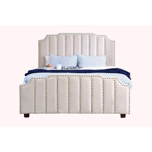 William's Home Furnishing Atria Cal. King Bed in Beige