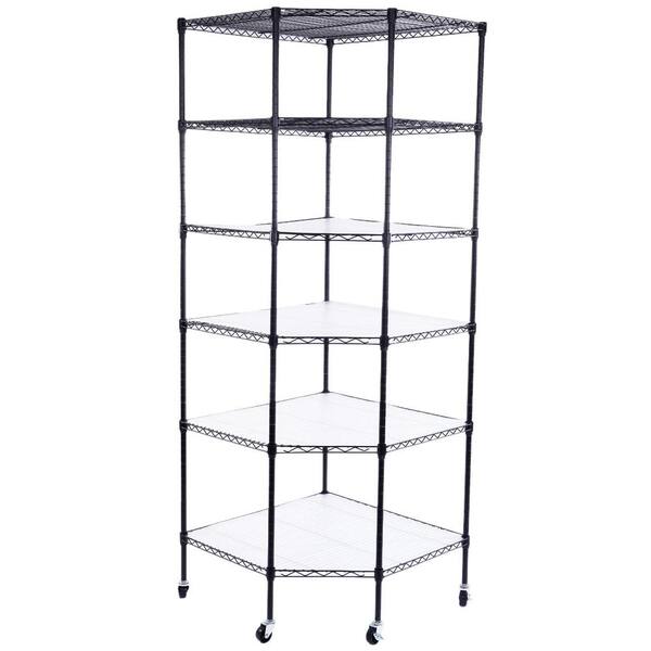 KING'S RACK Storage Bin Rack System Steel Heavy Duty 6-Tier Utility Shelving  Unit (66-in W x 15-in D x 50-in H), Gray in the Freestanding Shelving Units  department at