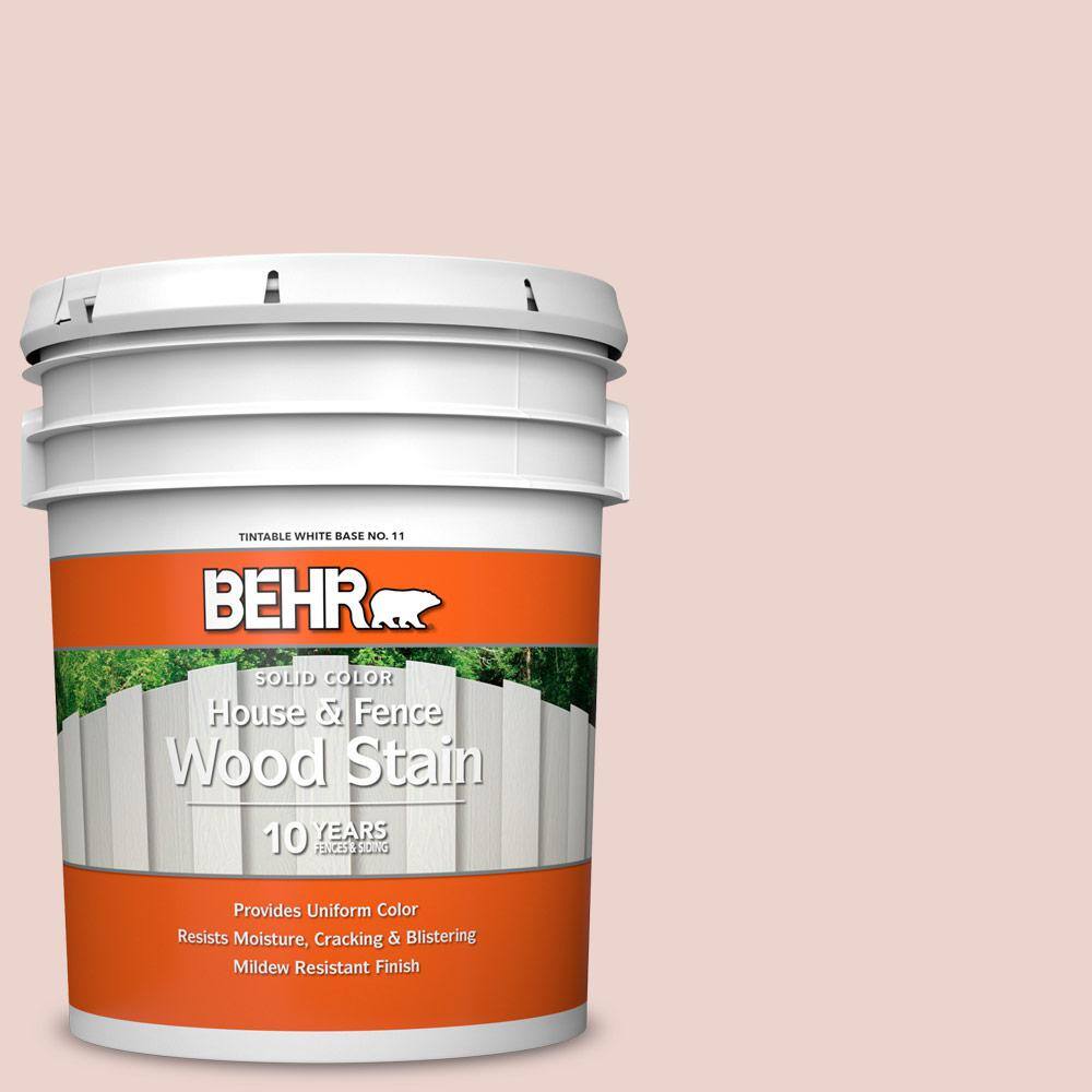 5 gal. #S170-1 Ole Pink Solid Color House and Fence Exterior Wood Stain