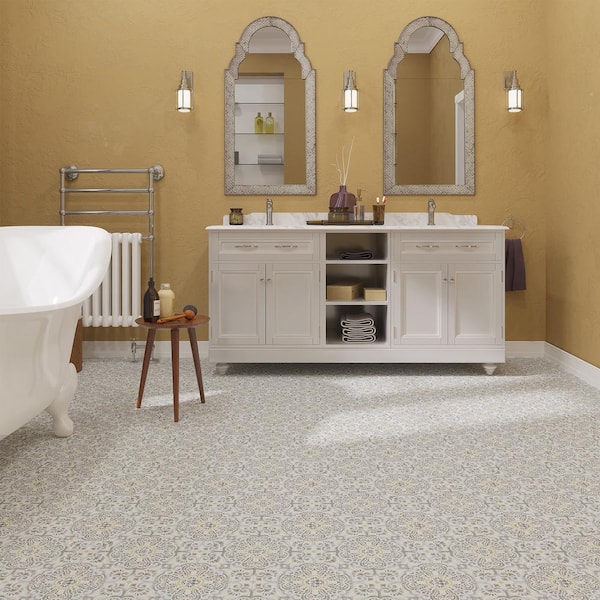 Lucida USA BaseCore Sicilian Grey 12-in x 12-in Waterproof Peel and Stick Luxury Flooring (36-sq ft) Lucida USA BaseCore Sicilian Grey 12-in x 12-in Waterproof Peel and Stick Luxury Flooring (36-sq ft)