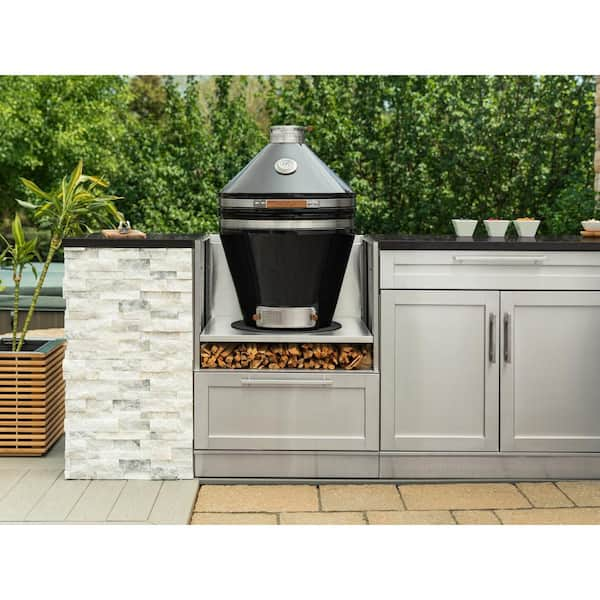 Outdoor Kitchen 96 W x 24 D Stainless Steel 4-Piece Modular Cabinet Set