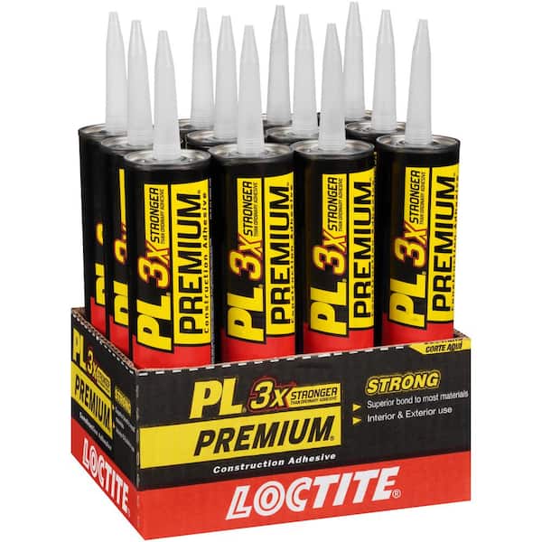 Loctite PL Premium 28 oz. Polyurethane Low VOC Construction Adhesive Tan Cartridge (12 pack)