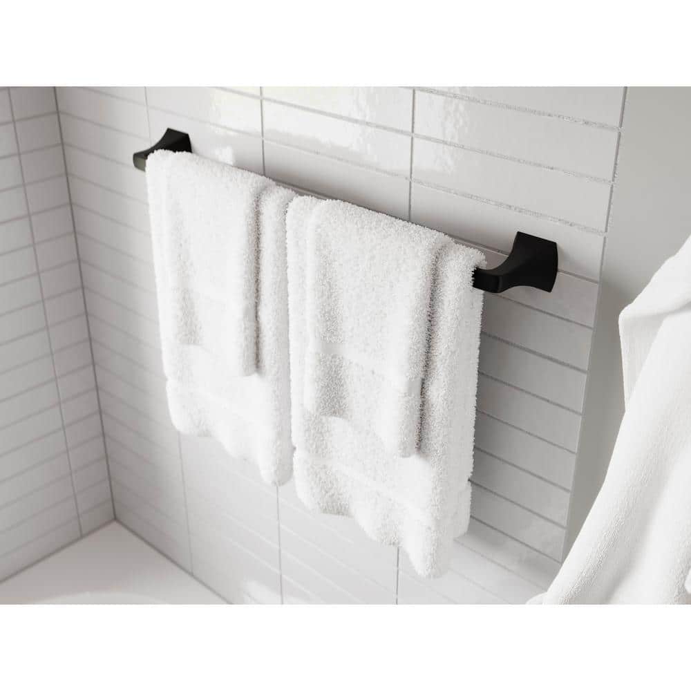 Matte Black Metal 3-Piece Bathroom Hardware Set