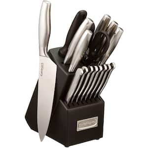 17-Piece Stainless Steel Cutlery Block Set - Artiste Collection