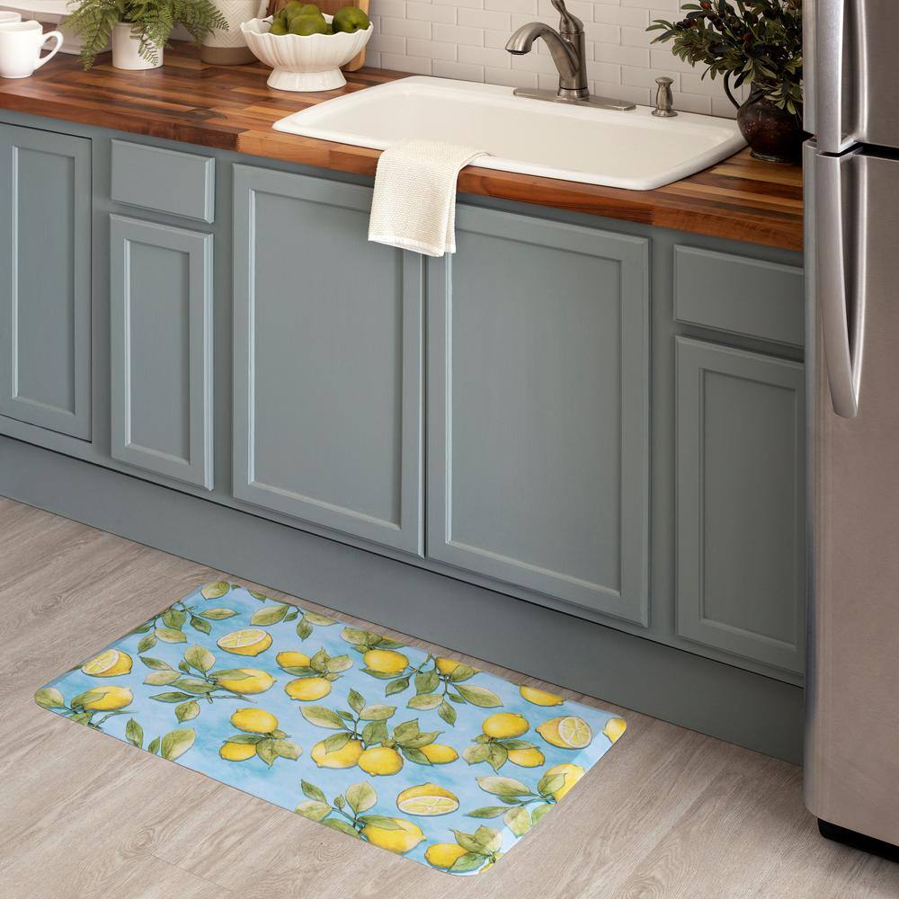 Multicolor Rectangular Non-slip Synthetic Kitchen Mat