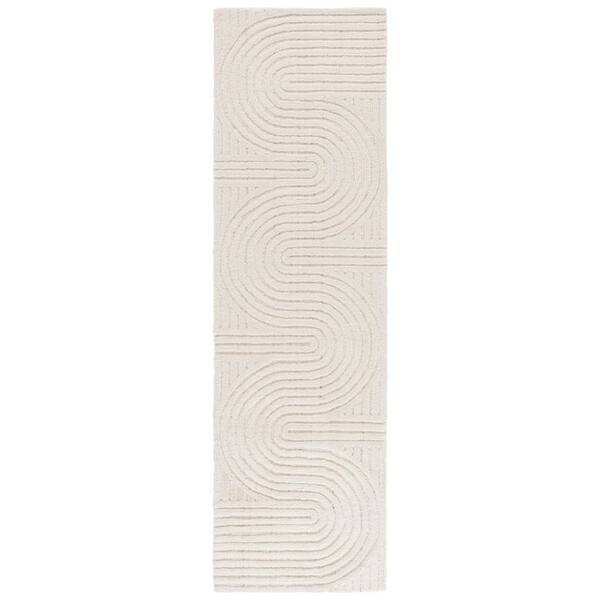 Southampton 2 x 10 Ivory Abstract Runner Rug