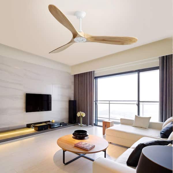 Byteany 5 ft. Indoor White 240-Volt 150 RPM Industrial HVLS Ceiling Fan with Reversible DC Motor, 6 Speed without Light