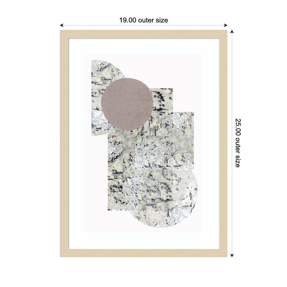 Svelte Natural Framed Abstract Sailing Print by Melissa Wang