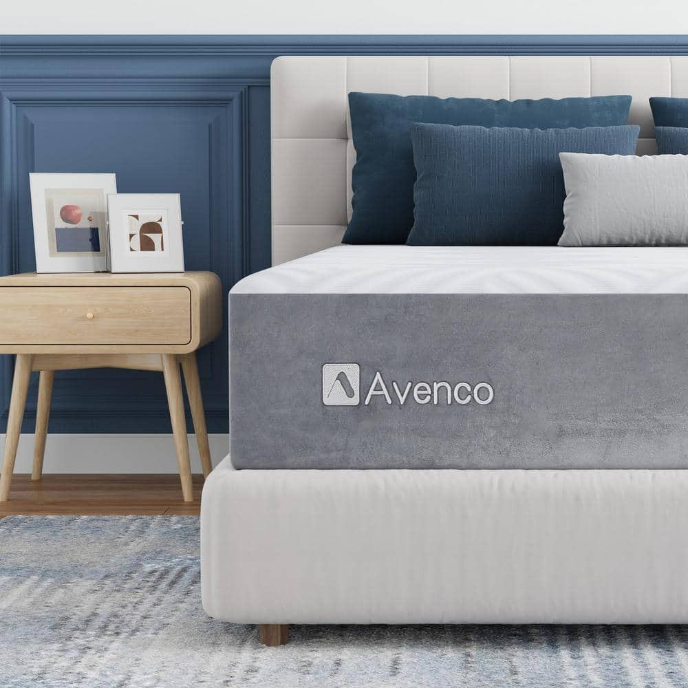 Avenco Queen Medium Gel Infused Memory Foam Mattress 10 in. Bed-in-a-Box Mattress