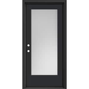 Performance Door System 36 in. x 80 in. VG Full Lite Right-Hand Inswing Pearl Black Smooth Fiberglass Prehung Front Door