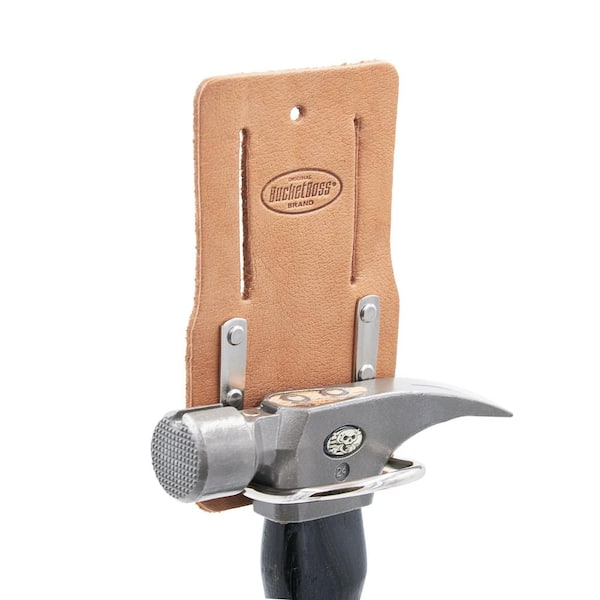 BUCKET BOSS Classic Series Saddle Leather Hammer Holder for Work