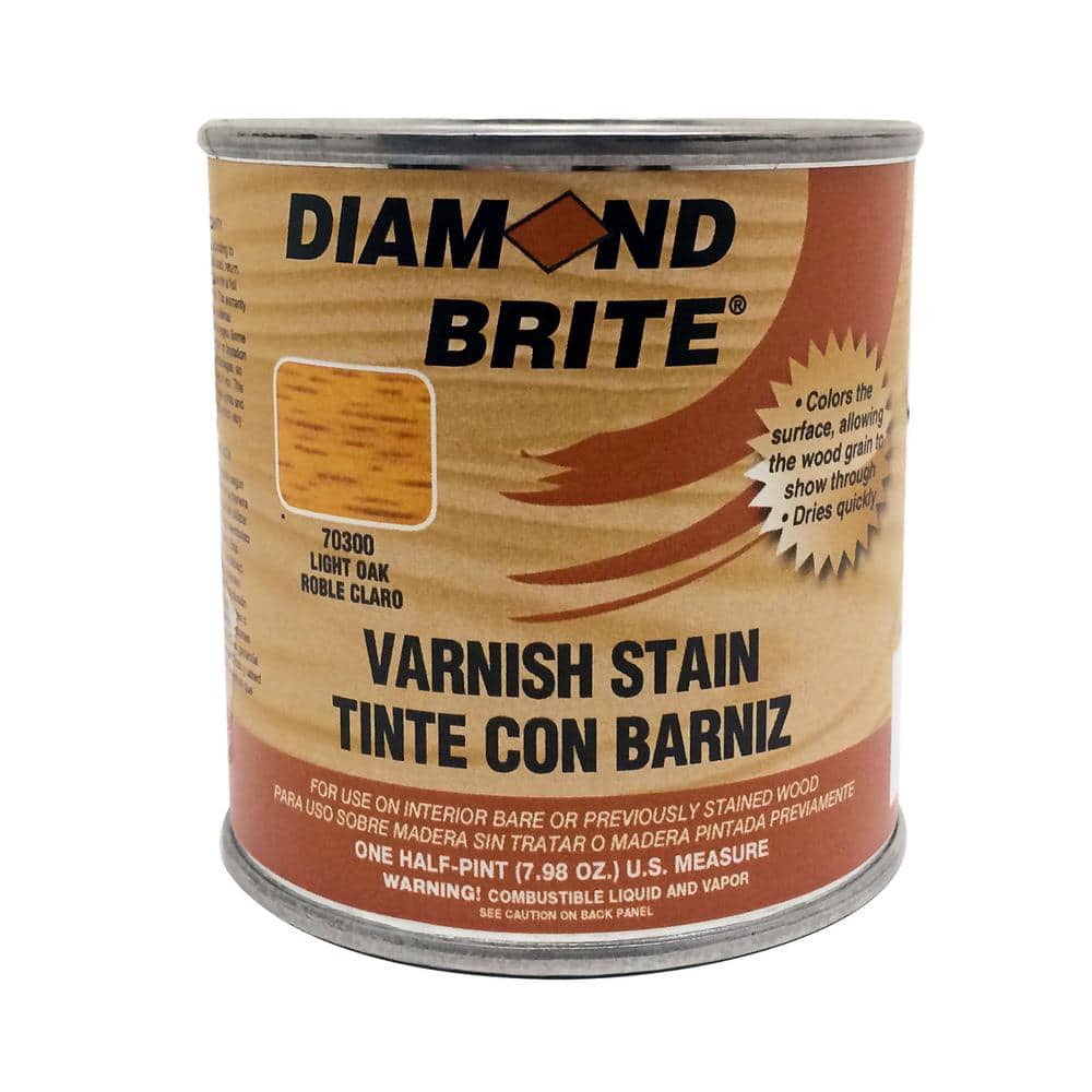 Diamond Brite Paint pt. Light Oak Oil-Based Interior Varnish Stain 70300-6 - The Home Depot