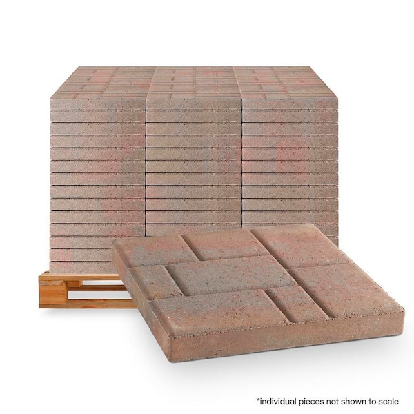 Stratford 16 in. x 16 in. x 1.75 in. Old Town Blend Concrete Step Stone (84-Piece/149 sq. ft./Pallet)