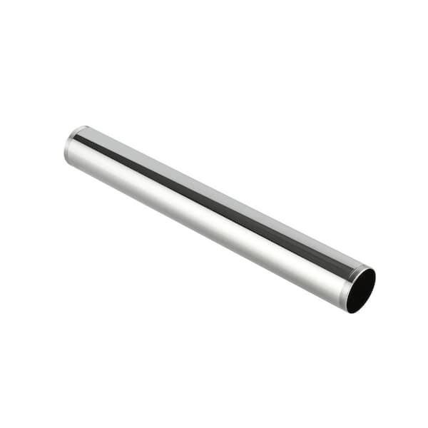 1-1/2 in. x 12 in. Chrome-Plated Brass Double Threaded-Joint Sink Drain Tailpiece Extension Tube