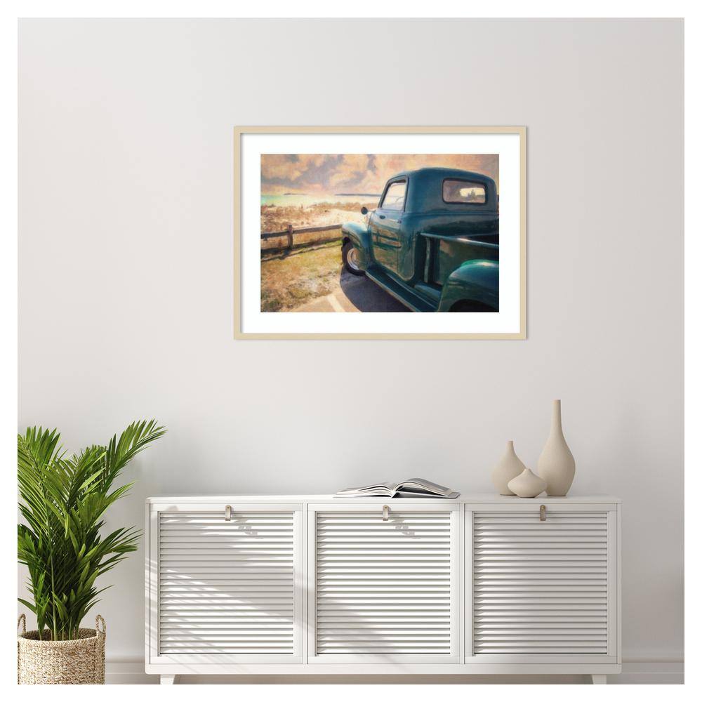 Great Ride Great View Framed Giclee Print in Svelte Natural