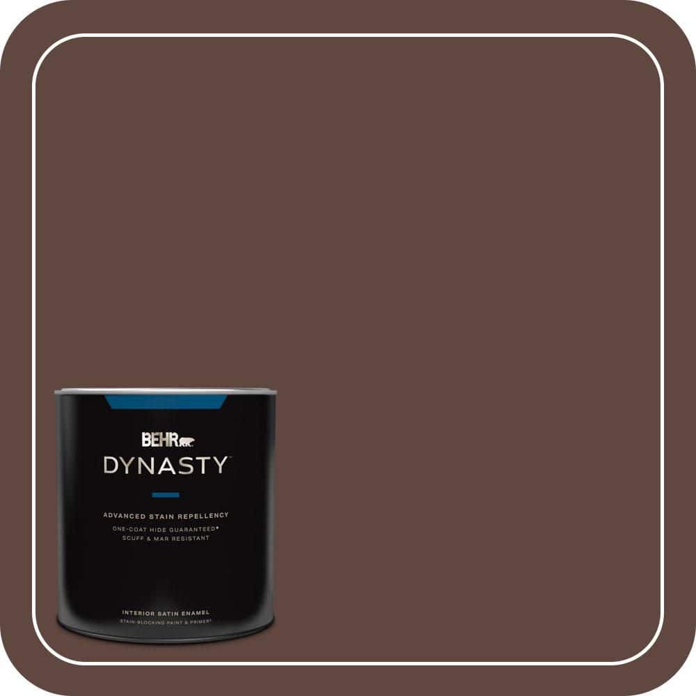 1 qt. #180F-7 Warm Brownie Satin Enamel Interior Stain-Blocking Paint and Primer price history on PriceWatchPro