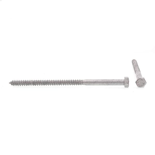 Lag Bolt Screw Hot Dipped Galvanized A307 Alloy Steel 5/16 x 5" Qty 25 