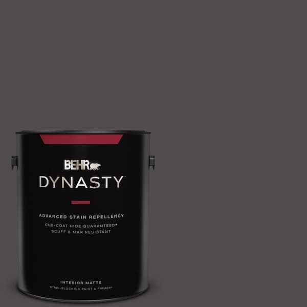 BEHR DYNASTY 1 gal. N570 7 Black Elegance One Coat Hide Matte